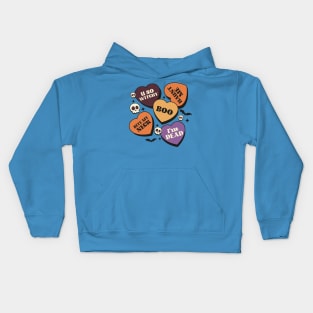 Halloween Conversation Hearts Kids Hoodie